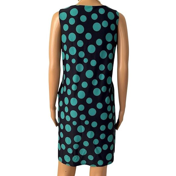Jude Connally Women’s Size Small Stretchy Sleeveless Polka Dot Dress, Pockets - Picture 3 of 14